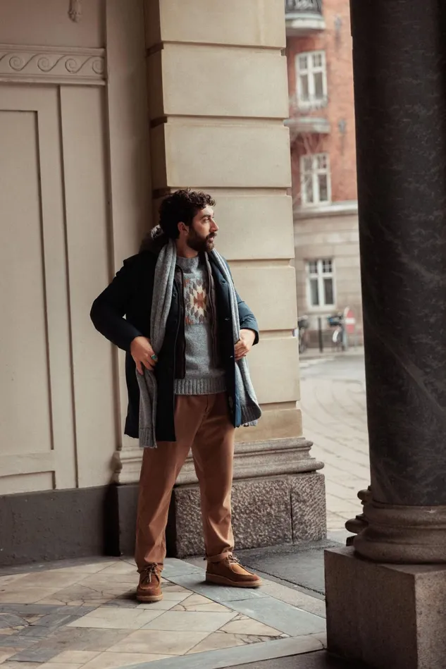 MOS MOSH MMGGiorgio Autumn Knit Scarf Men Accessories