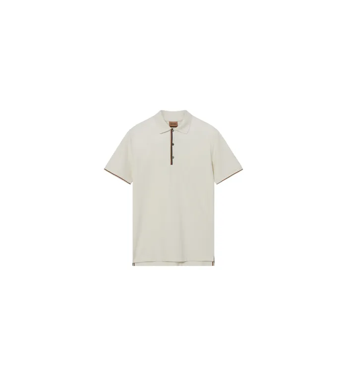 MOS MOSH MMGHarvey Polo Ss Tee Offwhite Men Tees MOS MOSH MMGHarvey Polo Ss Tee Offwhite Men Tees