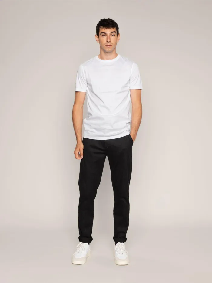 MOS MOSH MMGHunt Soft Brush String Chino Pant Black Men Pants