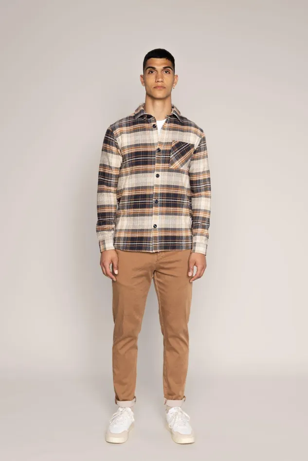 MOS MOSH MMGHunt Soft String Chino Pant Brown Latte Men Pants