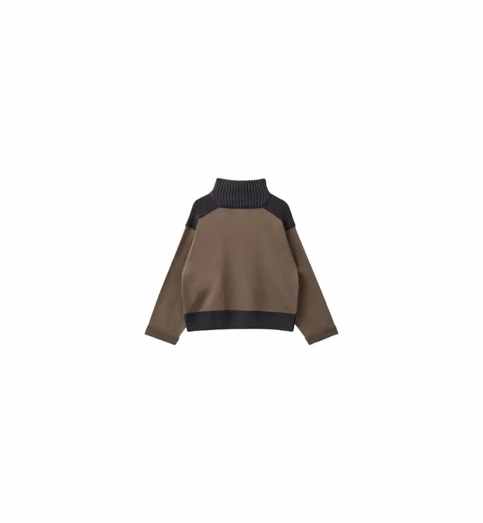 MOS MOSH MMHCare Knit Sweatshirt 8211 HEYANNO Major Brown Women Sweats MOS MOSH MMHCare Knit Sweatshirt 8211 HEYANNO Major Brown Women Sweats