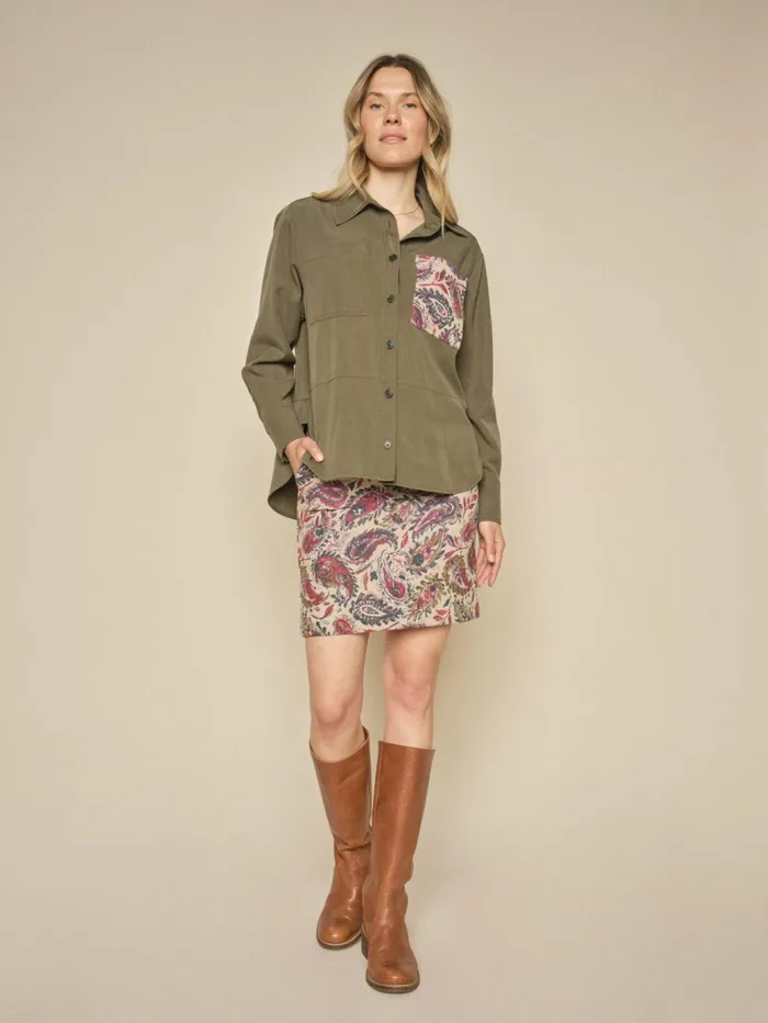 MOS MOSH MMLucini Yari Shirt Forest Night Women Shirts MOS MOSH MMLucini Yari Shirt Forest Night Women Shirts