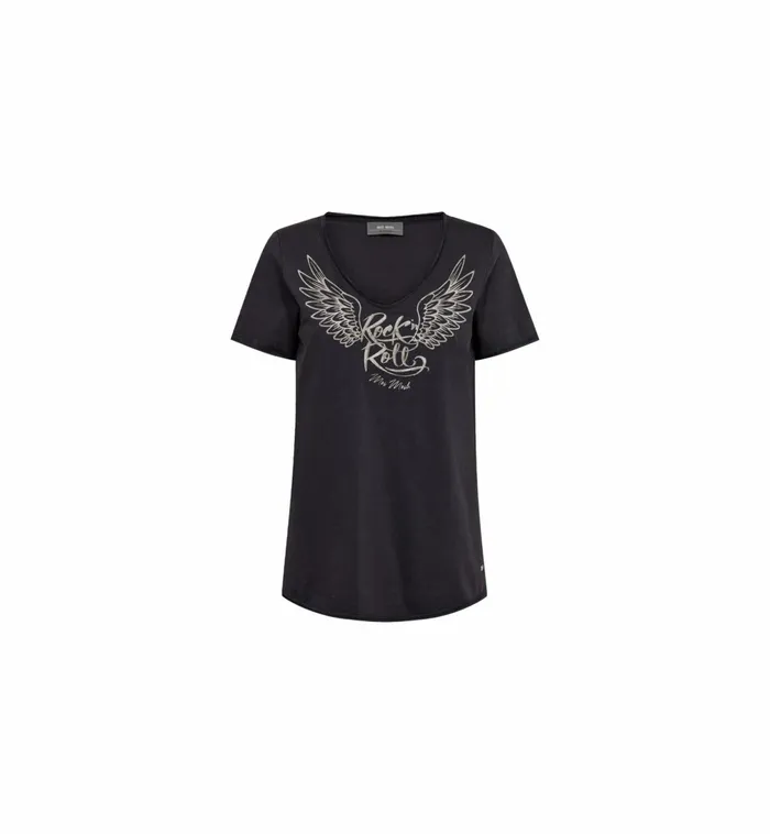 MOS MOSH MMLula VSS Tee Salute Navy Women Tees MOS MOSH MMLula VSS Tee Salute Navy Women Tees