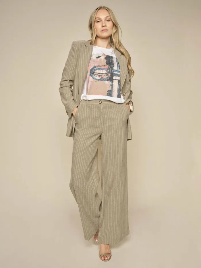 MOS MOSH MMMaddie Enya Pant Rain Drum Women Pants MOS MOSH MMMaddie Enya Pant Rain Drum Women Pants