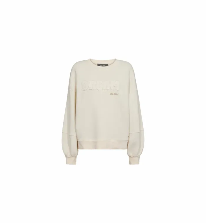 MOS MOSH MMMarit OLS Sweatshirt Ecru Women Sweats MOS MOSH MMMarit OLS Sweatshirt Ecru Women Sweats