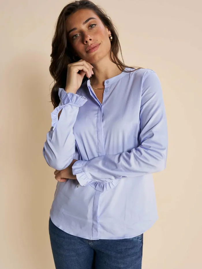 MOS MOSH MMMattie Shirt Light Blue Women Shirts