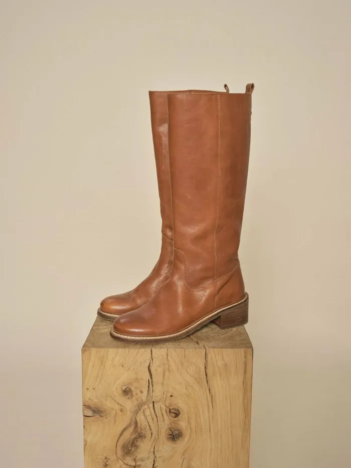 MOS MOSH MMMelboune Hi Leather Boot Cognac Women Shoes