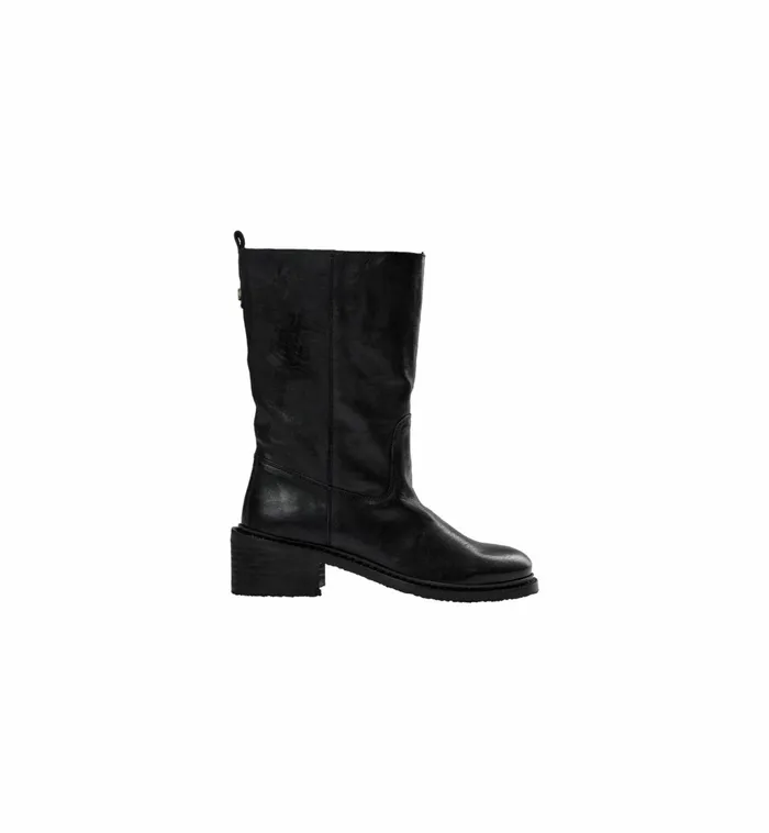 MOS MOSH MMMelbourne Mid Leather Boot Black Women Shoes MOS MOSH MMMelbourne Mid Leather Boot Black Women Shoes