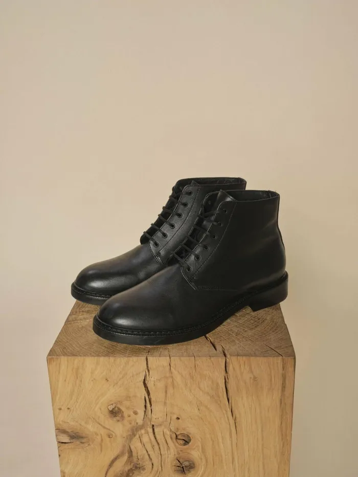 MOS MOSH MMNewcastle Leather Lace Boot Black Women Shoes