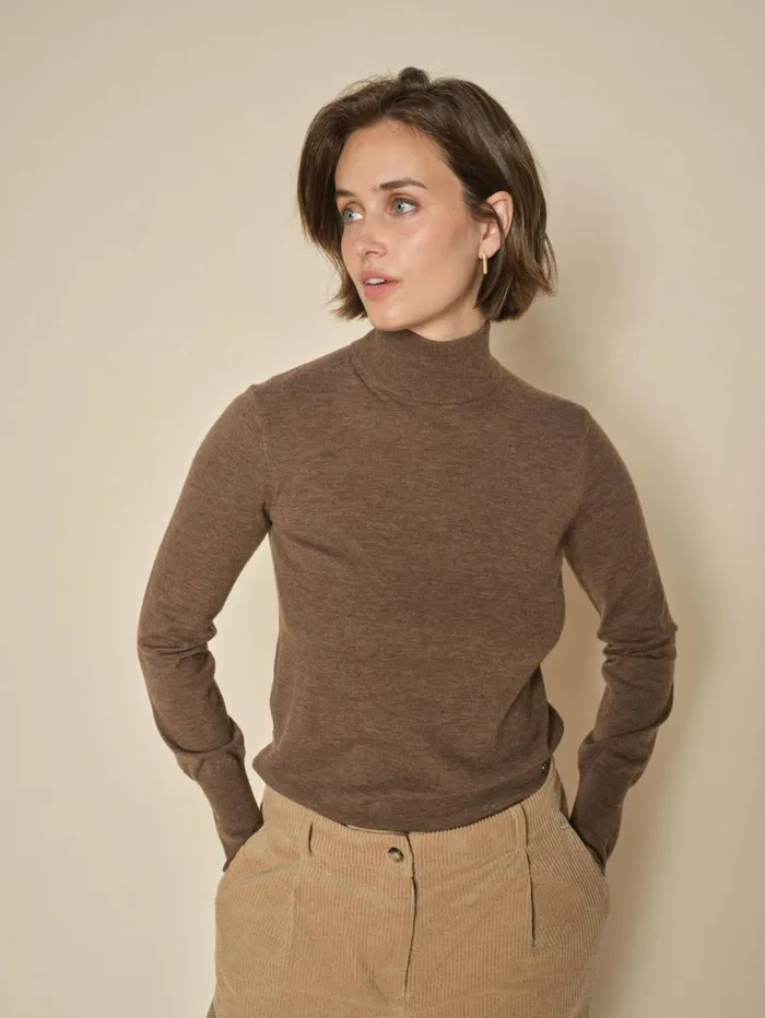 MOS MOSH MMRelena Highneck Knit Rain Drum Women Knits