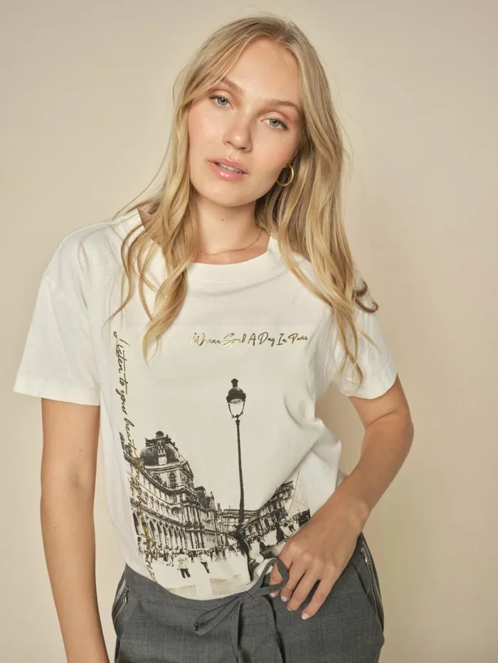MOS MOSH MMSolne OSS Tee Ecru Women Tees