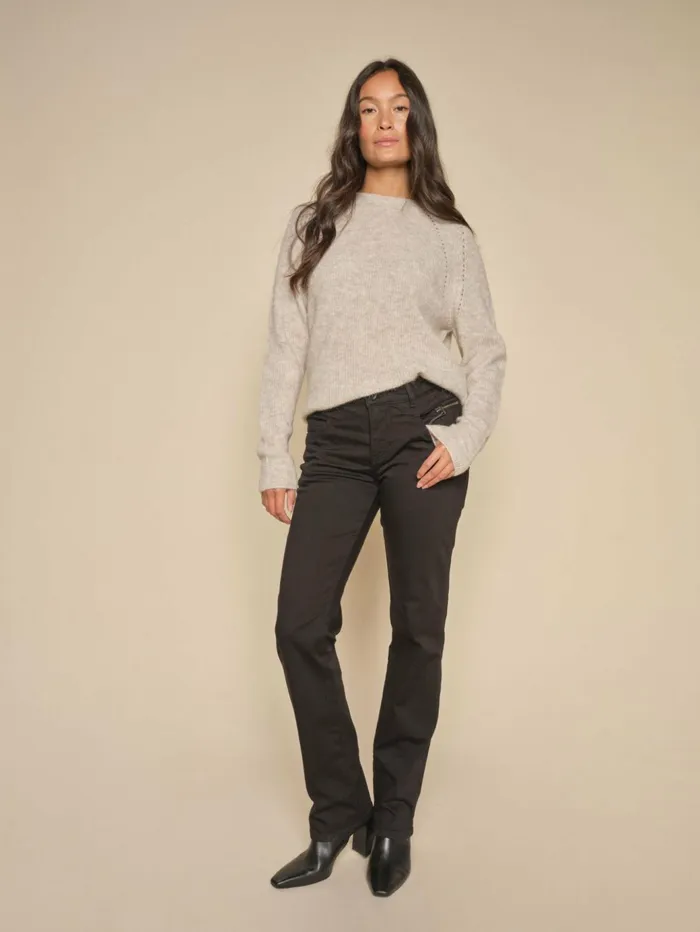 MOS MOSH MMTammy Thora Knit Feather Gray Women Knits MOS MOSH MMTammy Thora Knit Feather Gray Women Knits