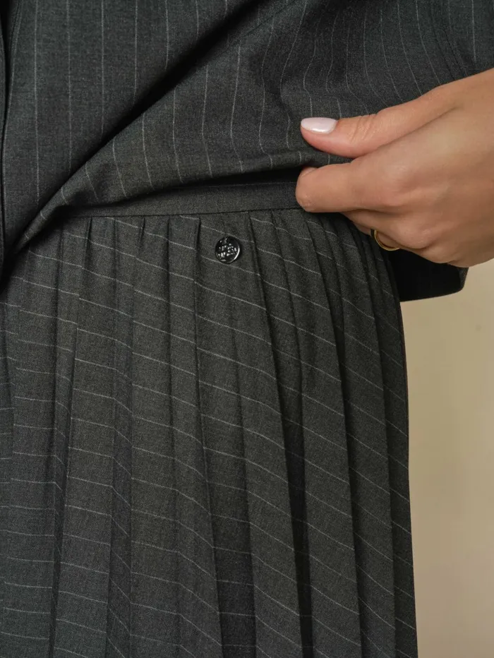 MOS MOSH MMVero Lucelle Skirt Phantom Women Skirts MOS MOSH MMVero Lucelle Skirt Phantom Women Skirts