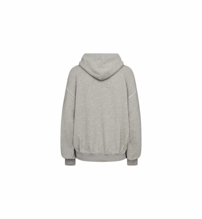 MOS MOSH MMVinca Zip Hoodie Sweatshirt Grey Melange Women Sweats MOS MOSH MMVinca Zip Hoodie Sweatshirt Grey Melange Women Sweats