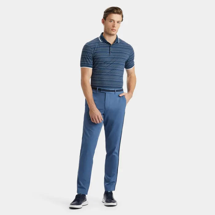 Multi Stripe Banded Sleeve Tech Piqu Polo Ink Men GFORE Tops