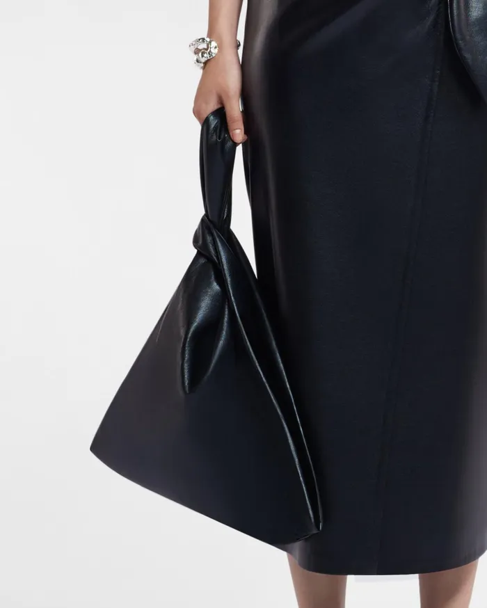 Nanushka Bags WomenMen Jen Large Okobor AltLeather Clutch Bag Black