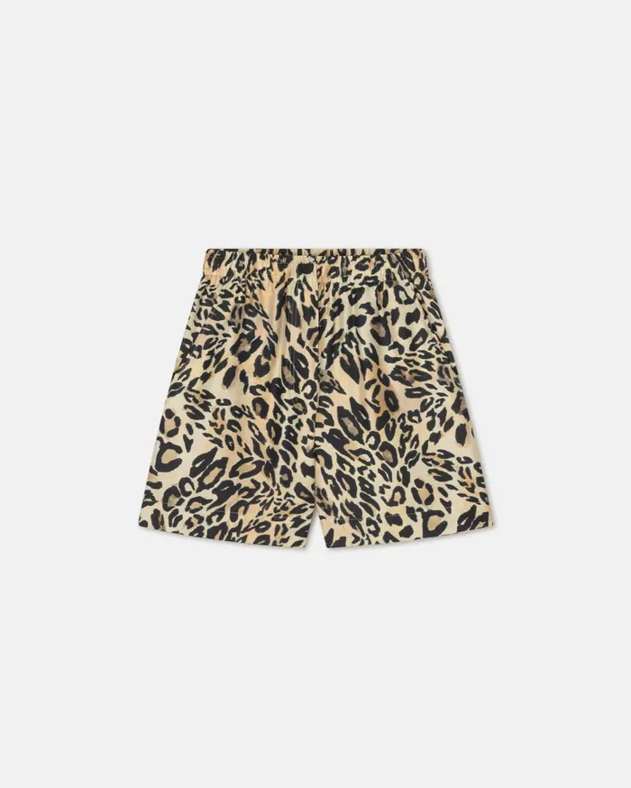 Nanushka Bottoms Women Exter Printed SilkTwill Boxer Shorts Leopard