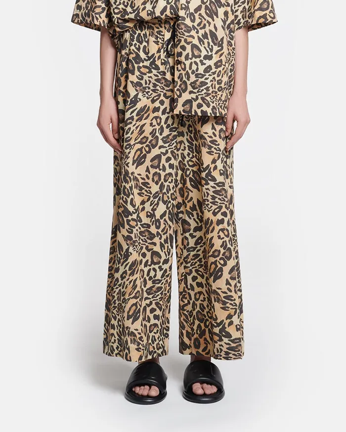 Nanushka Bottoms Women Kyler Printed CottonVoile Pants Leopard
