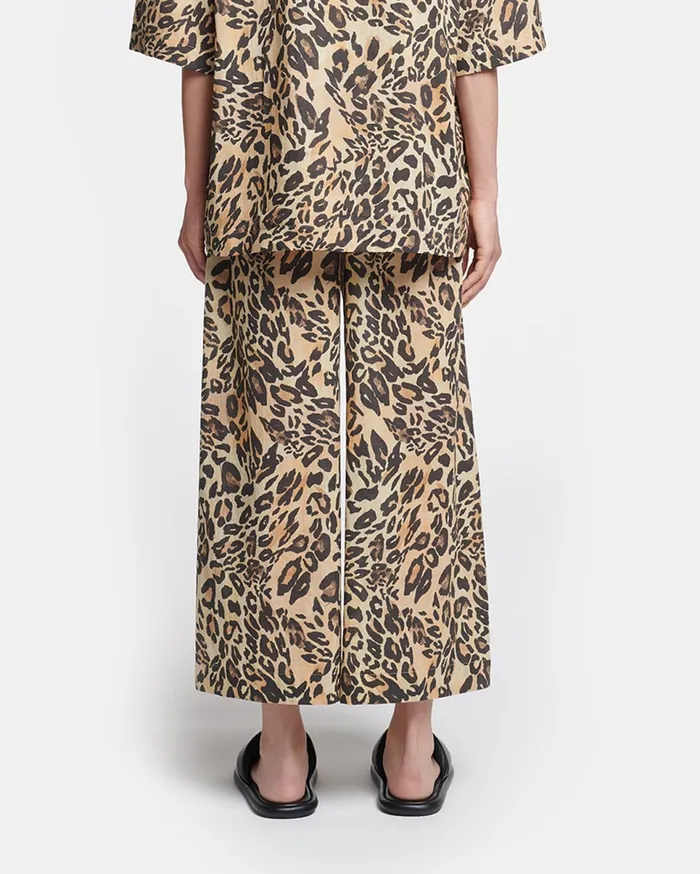 Nanushka Bottoms Women Kyler Printed CottonVoile Pants Leopard