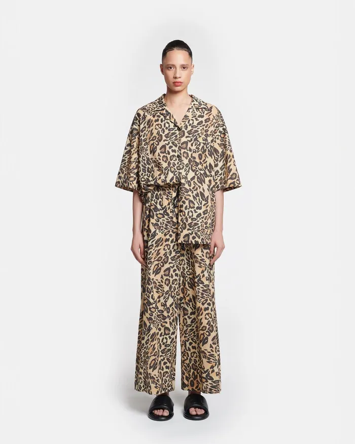 Nanushka Bottoms Women Kyler Printed CottonVoile Pants Leopard