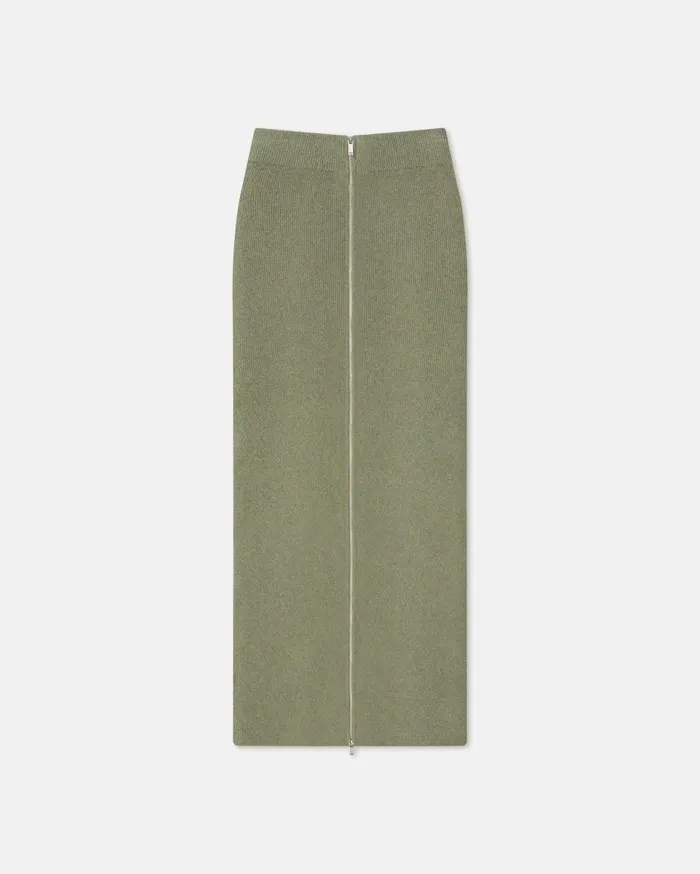 Nanushka Bottoms Women Nima TerryKnit Midi Skirt Faded Sage