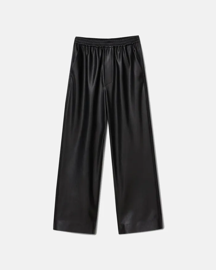 Nanushka Bottoms Women Odessa Okobor AltLeather Pants Black