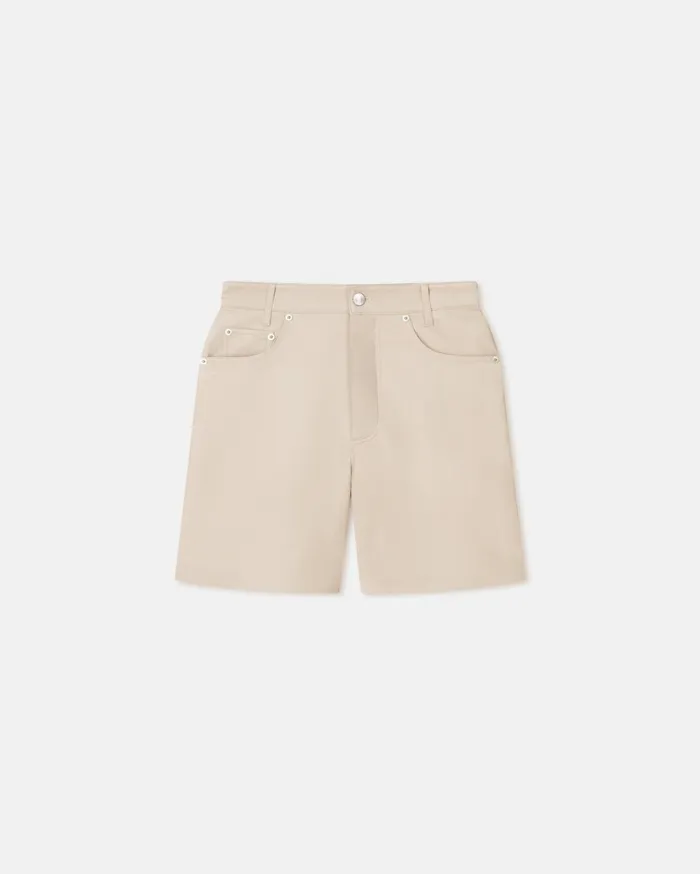 Nanushka Bottoms Women Zosha Okobor AltLeather Shorts Creme