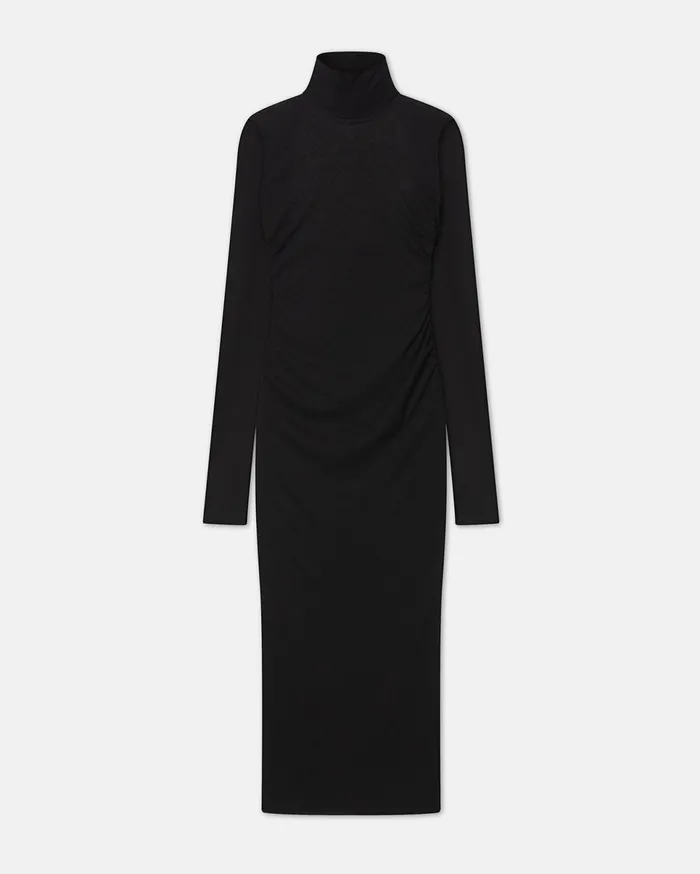Nanushka Dresses Women Cardia MeshJersey Turtleneck Dress Black