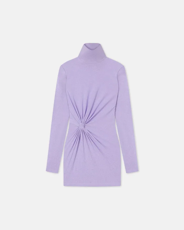 Nanushka Dresses Women Isano Sale MeshJersey Mini Dress Lavender