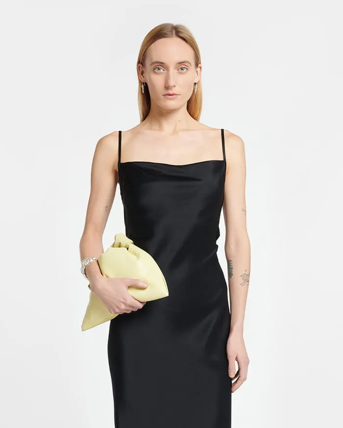 Nanushka Dresses Women Renny Slip Satin Maxi Dress Black