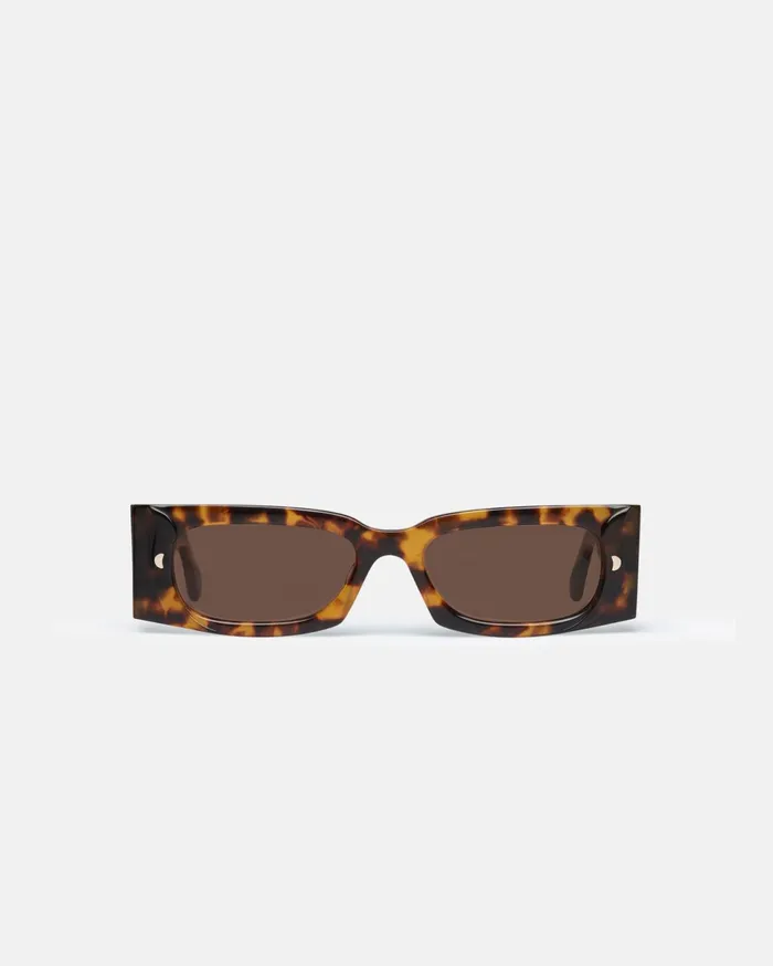 Nanushka Eyewear MenWomen Fenna BioPlastic Sunglasses Dark Amber