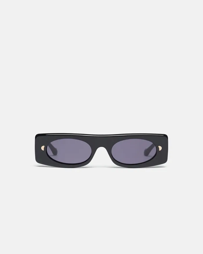 Nanushka Eyewear MenWomen Ruthie BioPlastic Visor Sunglasses Black