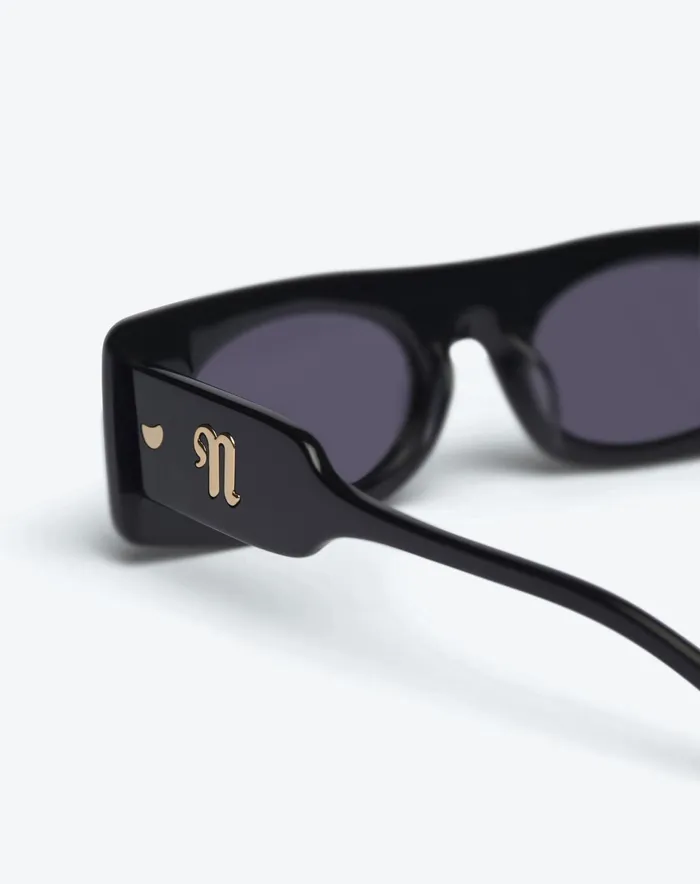 Nanushka Eyewear MenWomen Ruthie BioPlastic Visor Sunglasses Black