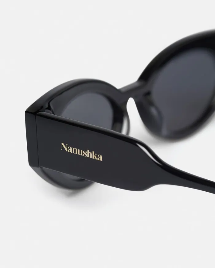 Nanushka Eyewear Women Azalea BioPlastic CatEye Sunglasses Black