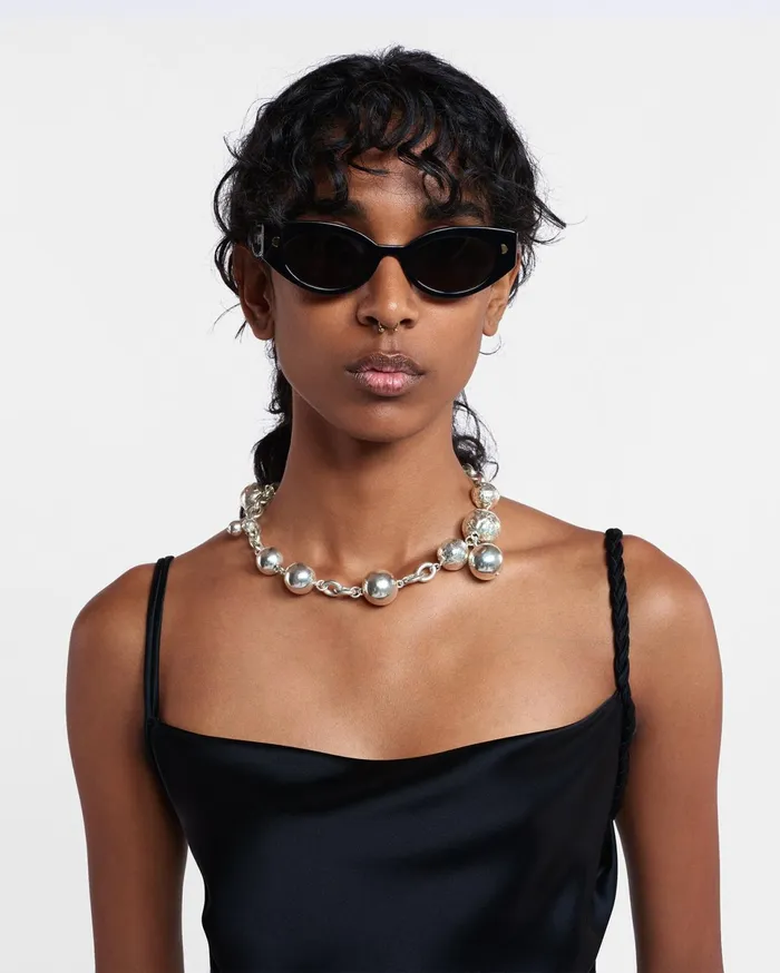 Nanushka Eyewear Women Azalea BioPlastic CatEye Sunglasses Black
