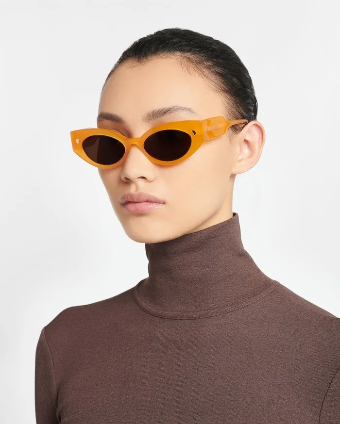 Nanushka Eyewear Women Azalea BioPlastic CatEye Sunglasses Orange