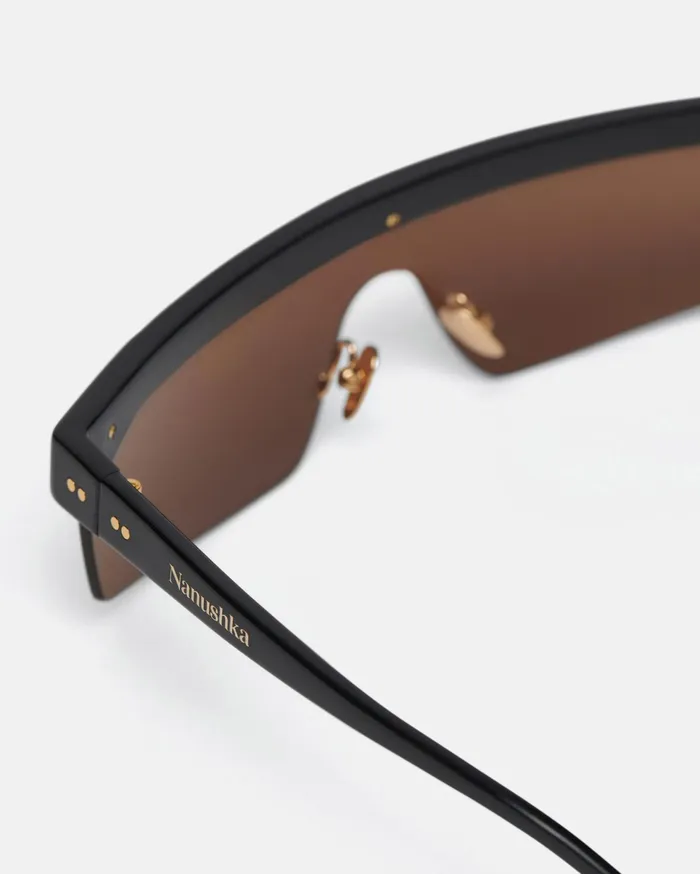 Nanushka Eyewear WomenMen Callias BioPlastic Sunglasses Black