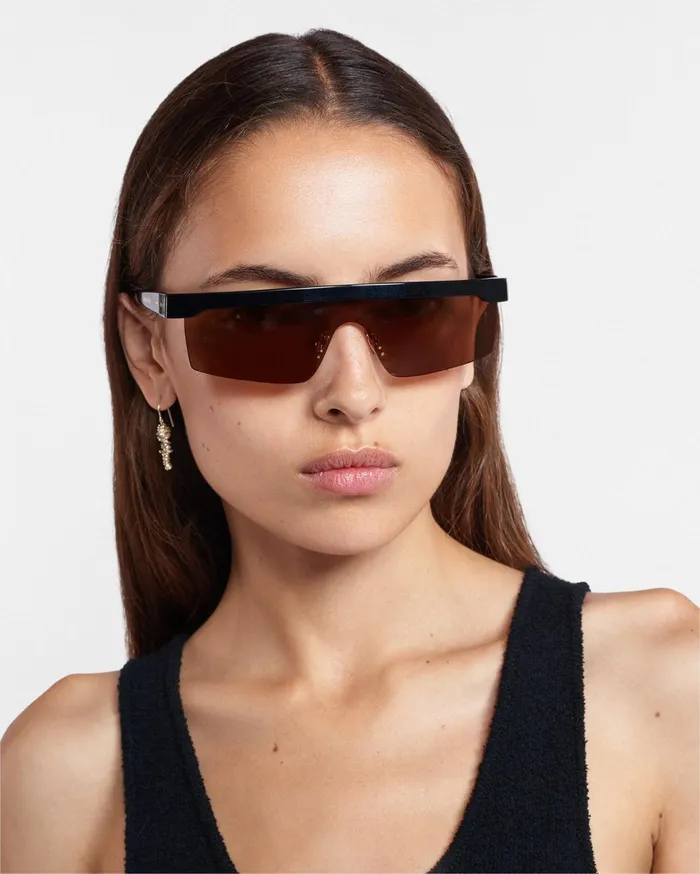 Nanushka Eyewear WomenMen Callias BioPlastic Sunglasses Black