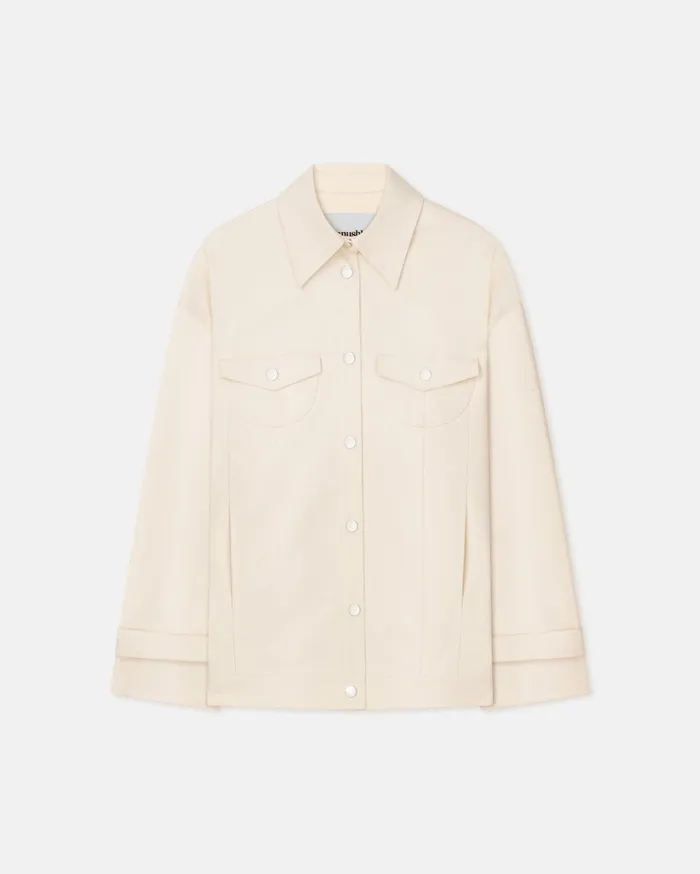 Nanushka Jackets and Blazers Women Varisa Twill Jacket Creme