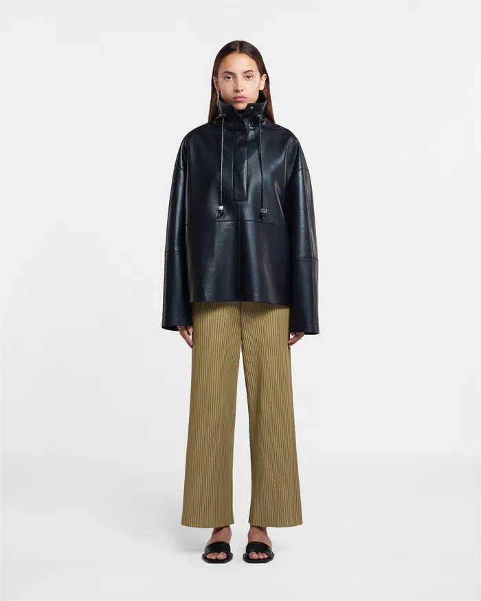 Nanushka Jackets and Blazers Women Yvette Regenerated Leather Jacket Black