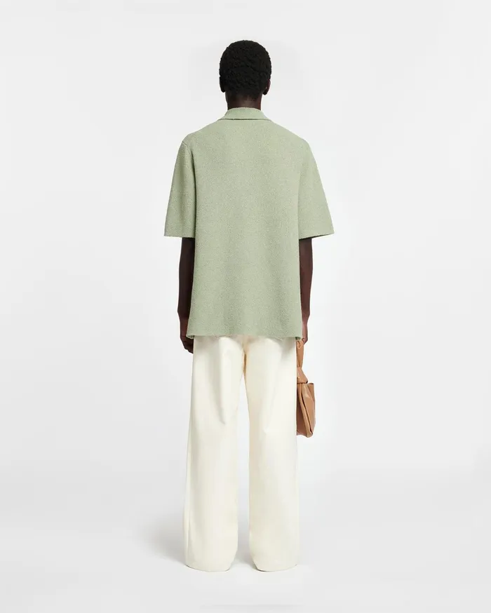 Nanushka Knitwear Men Ziko TerryKnit Shirt Faded Sage