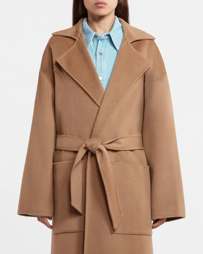 Nanushka Outerwear Women Robe Coat Camel