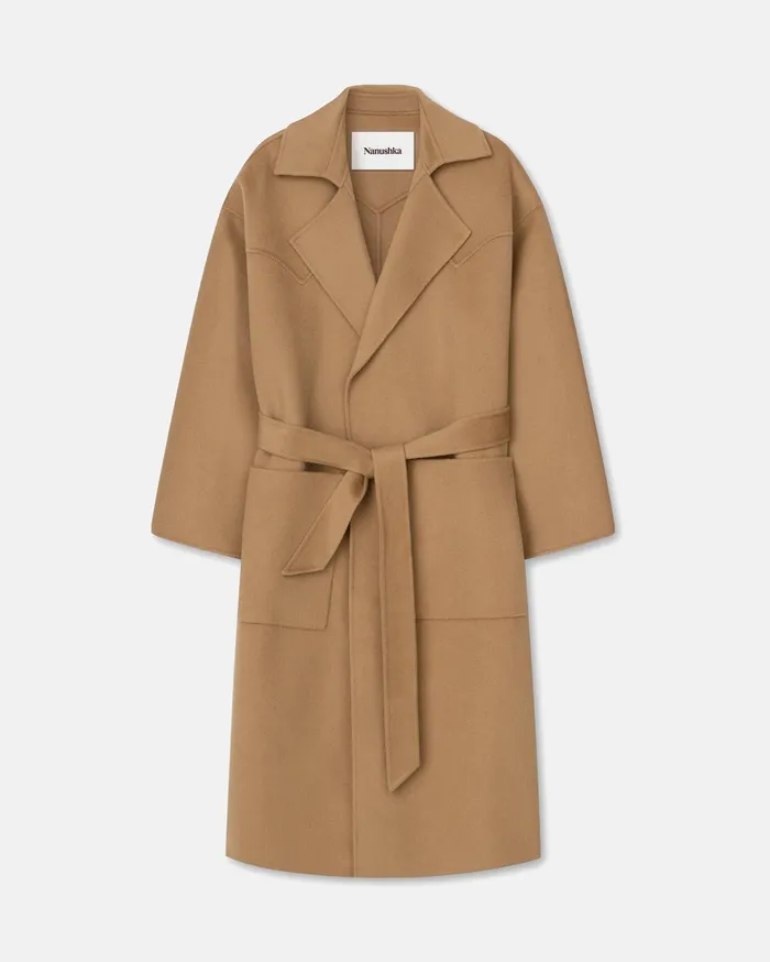Nanushka Outerwear Women Robe Coat Camel
