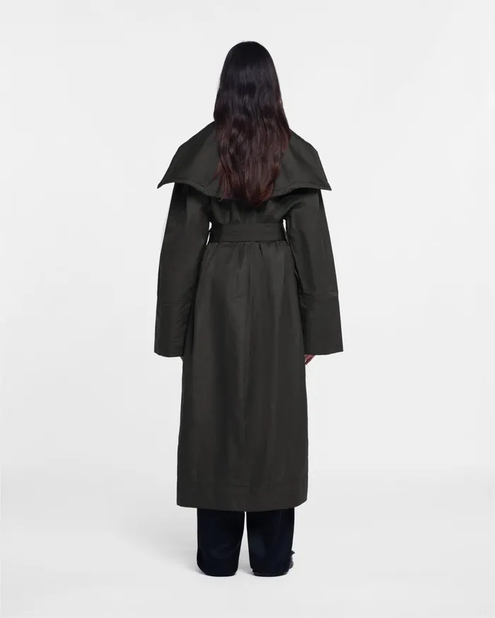 Nanushka Outerwear Women Ruta Tech Parachute Coat Off Off Black
