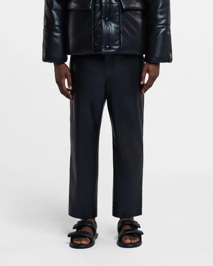 Nanushka Pants Men Jain Okobor AltLeather Relaxed Pants Black