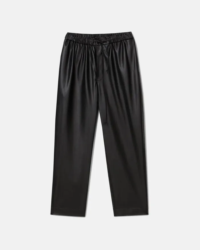 Nanushka Pants Men Jain Okobor AltLeather Relaxed Pants Black