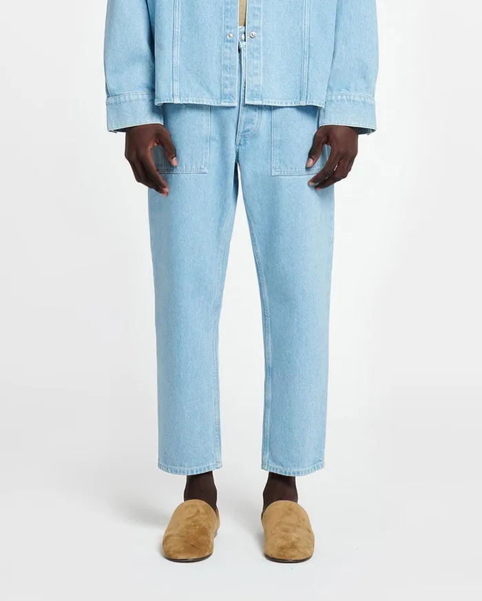 Nanushka Pants Men Jasper Workwear Jeans Eco Light Wash