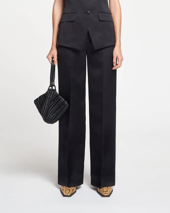 Nanushka Pants Women Lanai Tailored TechSatin Pants Black