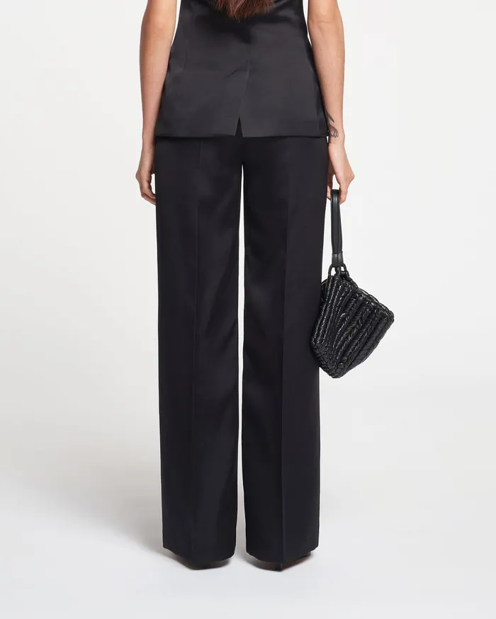 Nanushka Pants Women Lanai Tailored TechSatin Pants Black