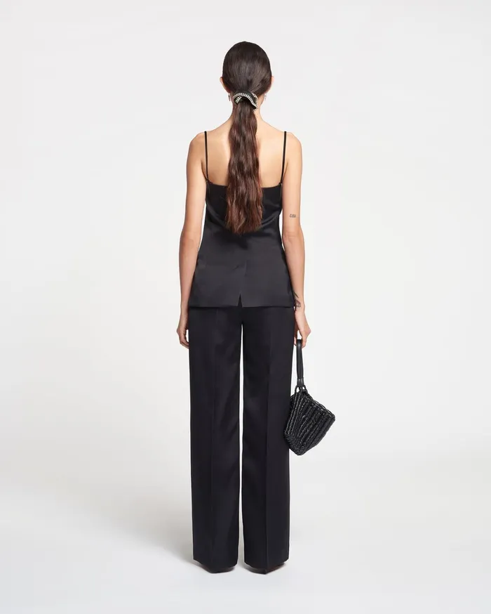 Nanushka Pants Women Lanai Tailored TechSatin Pants Black